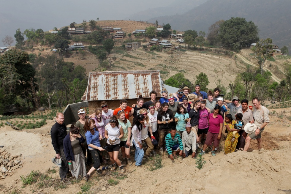 Canadian High School Group Volunteering in Nepal